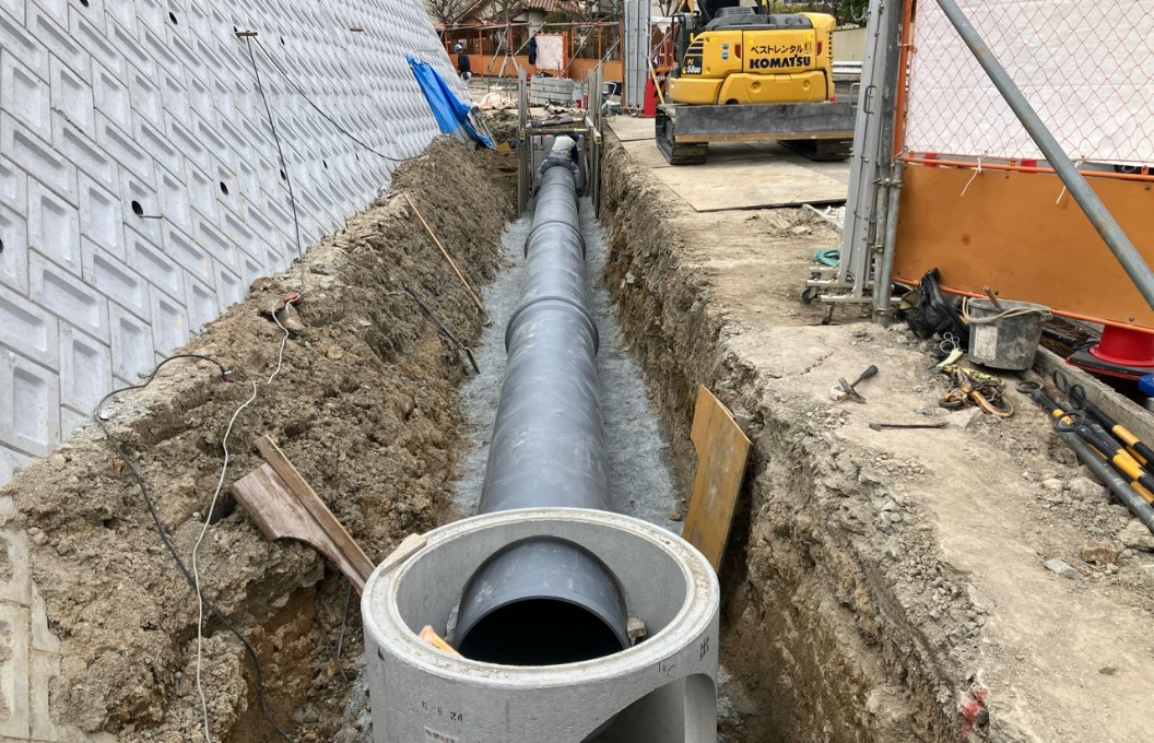 甲陽園山王町雨水本管移設工事